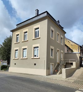 Peintre au Luxembourg - Peinture Meyers – peinture extérieure, façade maison, rénovation façade, protection bâtiment Luxembourg